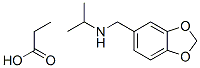 CAS 登录号:72156-40-2, N-(1,3-苯并二氧戊环-5-基甲基)丙-2-胺, 丙酸