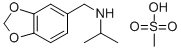 CAS#: 72156-43-5， N-(1,3-Benzodioxol-5-Ylmethyl)Propan-2-Amine, Methanesulfonic Acid