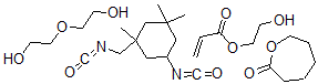 CAS 登录号：72162-39-1， 2-(2-羟基乙氧基)乙醇,  2-羟基乙基丙-2-烯酸酯,  5-异氰酸-1-(异氰酸甲基)-1,3,3-三甲基环己烷,  氧杂环庚烷-2-酮