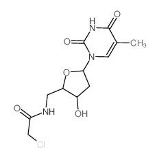 CAS 登录号：72164-50-2， 2-氯-N-[[3-羟基-5-(5-甲基-2,4-二氧代嘧啶-1-基)四氢呋喃-2-基]甲基]乙酰胺