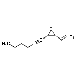 CAS 登录号：72206-16-7， (2S,3R)-2-(1-己炔-1-基)-3-乙烯基环氧乙烷