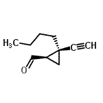 CAS 登录号：72206-28-1， (1R,2S)-2-丁基-2-乙炔基环丙烷甲醛