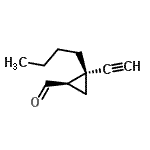 CAS 登录号：72206-29-2， (1R,2R)-2-丁基-2-乙炔基环丙烷甲醛