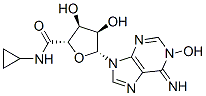 CAS 登录号：72209-26-8， (2S,3S,4R,5R)-N-环丙基-3,4-二羟基-5-(1-羟基-6-亚氨基-嘌呤-9-基)四氢呋喃-2-甲酰胺