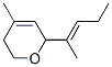 CAS#: 72230-91-2， 3,6-Dihydro-4-Methyl-6-(1-Methyl-1-Butenyl)-2H-Pyran