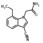 CAS 登录号：722467-96-1， 2-(3-氰基-7-乙基-1H-吲哚-1-基)乙酰胺
