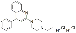 CAS 登录号：72320-60-6， 2-(4-乙基哌嗪-1-基)-4-苯基喹啉二盐酸盐