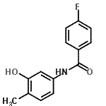 CAS 登录号：723261-52-7， 4-氟-N-(3-羟基-4-甲基苯基)苯甲酰胺