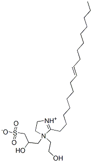 CAS 登录号：72333-18-7， 3-[2-[(E)-十七碳-8-烯基]-1-(2-羟基乙基)-4,5-二氢咪唑-1-鎓-1-基]-2-羟基丙烷-1-磺酸酯