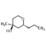 CAS 登录号：723340-90-7， (2R,4S)-4-甲基-2-丙基四氢-2H-吡喃-4-醇