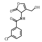 CAS 登录号：72361-14-9， 3-氯-N-[4-(羟基甲基)-2-氧代-2,3-二氢-3-呋喃基]苯甲酰胺