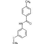 CAS#: 723756-26-1， 4-Methyl-N-[3-(methylsulfanyl)phenyl]benzamide