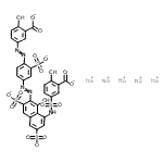 CAS 登录号：72379-55-6， 五钠5-{[7-({4-[(3-羧基-4-羟基苯基)偶氮]-3-磺酸苯基}偶氮)-8-羟基-3,6-二磺酸-1-萘基]氨基磺酰基}-2-羟基苯甲酸酯