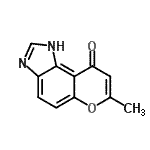 CAS 登录号：72435-16-6， 7-甲基苯并吡喃o[5,6-d]咪唑-9(1H)-酮