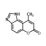 CAS 登录号：72435-17-7， 9-甲基苯并吡喃o[5,6-d]咪唑-7(1H)-酮