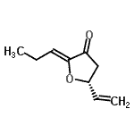 CAS 登录号：724477-91-2， (2Z,5R)-2-亚丙基-5-乙烯基二氢-3(2H)-呋喃酮