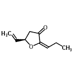 CAS 登录号：724477-96-7， (2E,5R)-2-亚丙基-5-乙烯基二氢-3(2H)-呋喃酮