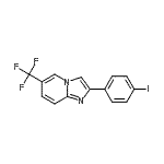 CAS 登录号：724742-90-9， 2-(4-碘苯基)-6-(三氟甲基)咪唑并[1,2-a]吡啶