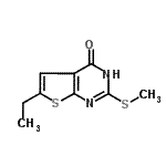 CAS 登录号：724745-33-9， 6-乙基-2-(甲硫基)噻吩并[2,3-d]嘧啶-4(1H)-酮