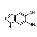 CAS 登录号：724767-14-0， 6-氨基-1H-吲唑-5-醇