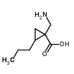 CAS#: 724773-11-9， 1-(Aminomethyl)-2-propylcyclopropanecarboxylic acid