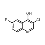 CAS 登录号：724787-80-8， 3-氯-6-氟-4-喹啉醇