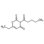 CAS 登录号：725266-67-1， 6-乙基-3-戊酰-2H-吡喃-2,4(3H)-二酮