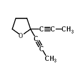 CAS 登录号：72567-14-7， 2,2-二(1-丙炔-1-基)四氢呋喃