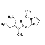 CAS 登录号：725677-25-8， 2-[(Z)-(4-乙基-3,5-二甲基-2H-吡咯-2-亚基)甲基]-1-甲氧基-1H-吡咯