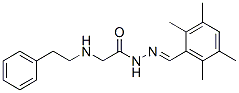 CAS 登录号：72606-37-2， 2-(苯乙基氨基)-N-[(2,3,5,6-四甲基苯基)亚甲基氨基]乙酰胺