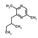 CAS 登录号：72668-36-1， 2,5-二甲基-3-(2-甲基丁基)吡嗪