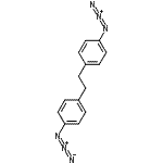 结构式 CAS# 72695-23-9, 1,1'-(1,2-乙二基)二(4-叠氮基苯)