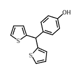 CAS 登录号：727-66-2， 4-(二-2-噻吩基甲基)苯酚