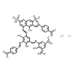 CAS 登录号：72749-86-1， 二钠5-({2,4-二羟基-5-[(2-羟基-3,5-二硝基苯基)偶氮]-3-[(4-硝基苯基)偶氮]苯基}偶氮)-4-羟基-3-[(4-硝基苯基)偶氮]-2,7-萘二磺酸酯
