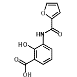 CAS 登录号：727658-48-2， 3-(2-呋喃并基氨基)-2-羟基苯甲酸
