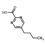 CAS#: 72790-09-1， 5-Butyl-2-pyrimidinecarboxylic acid
