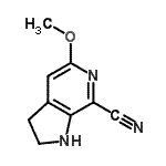 CAS 登录号：727993-76-2， 5-甲氧基-2,3-二氢-1H-吡咯并[2,3-c]吡啶-7-甲腈