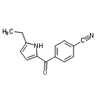 CAS 登录号：728008-71-7， 4-[(5-乙基-1H-吡咯-2-基)羰基]苯甲腈