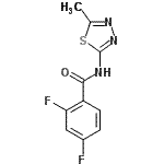 CAS 登录号：728009-78-7， 2,4-二氟-N-(5-甲基-1,3,4-噻二唑-2-基)苯甲酰胺