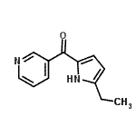 CAS 登录号：728010-91-1， (5-乙基-1H-吡咯-2-基)(3-吡啶基)甲酮