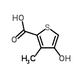 CAS 登录号：728032-42-6， 4-羟基-3-甲基-2-噻吩羧酸