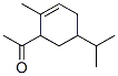 CAS 登录号：72808-15-2， 1-(2-甲基-5-丙-2-基-1-环己-2-烯基)乙酮