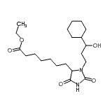 CAS 登录号：72814-29-0， 乙基7-[3-(3-环己基-3-羟基丙基)-2,5-二氧代-4-咪唑烷基]庚酸酯
