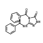 CAS 登录号：72828-79-6， N-(4-苯甲酰基-5-硫代-4,5-二氢-1H-1,2,4-三唑-3-基)苯甲酰胺