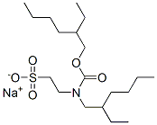 CAS 登录号：72845-89-7， 2-(2-乙基己氧羰基-(2-乙基己基)氨基)乙烷磺酸钠