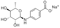 CAS 登录号：72880-48-9， 4-[(6-脱氧-alpha-L-甘露糖基)氨基]-苯甲酸钠盐