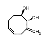 CAS 登录号：728878-65-7， (1R,2R,5Z)-3-亚甲基-5-环辛烯-1,2-二醇
