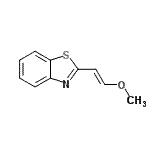 CAS 登录号：72930-79-1， 2-[(E)-2-甲氧基乙烯基]-1,3-苯并噻唑