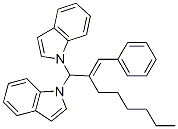 CAS 登录号：72939-46-9， 1-[(2E)-1-吲哚-1-基-2-(苯基亚甲基)辛基]吲哚