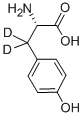 结构式 CAS# 72963-27-0, L-酪氨酸(3,3-D2)